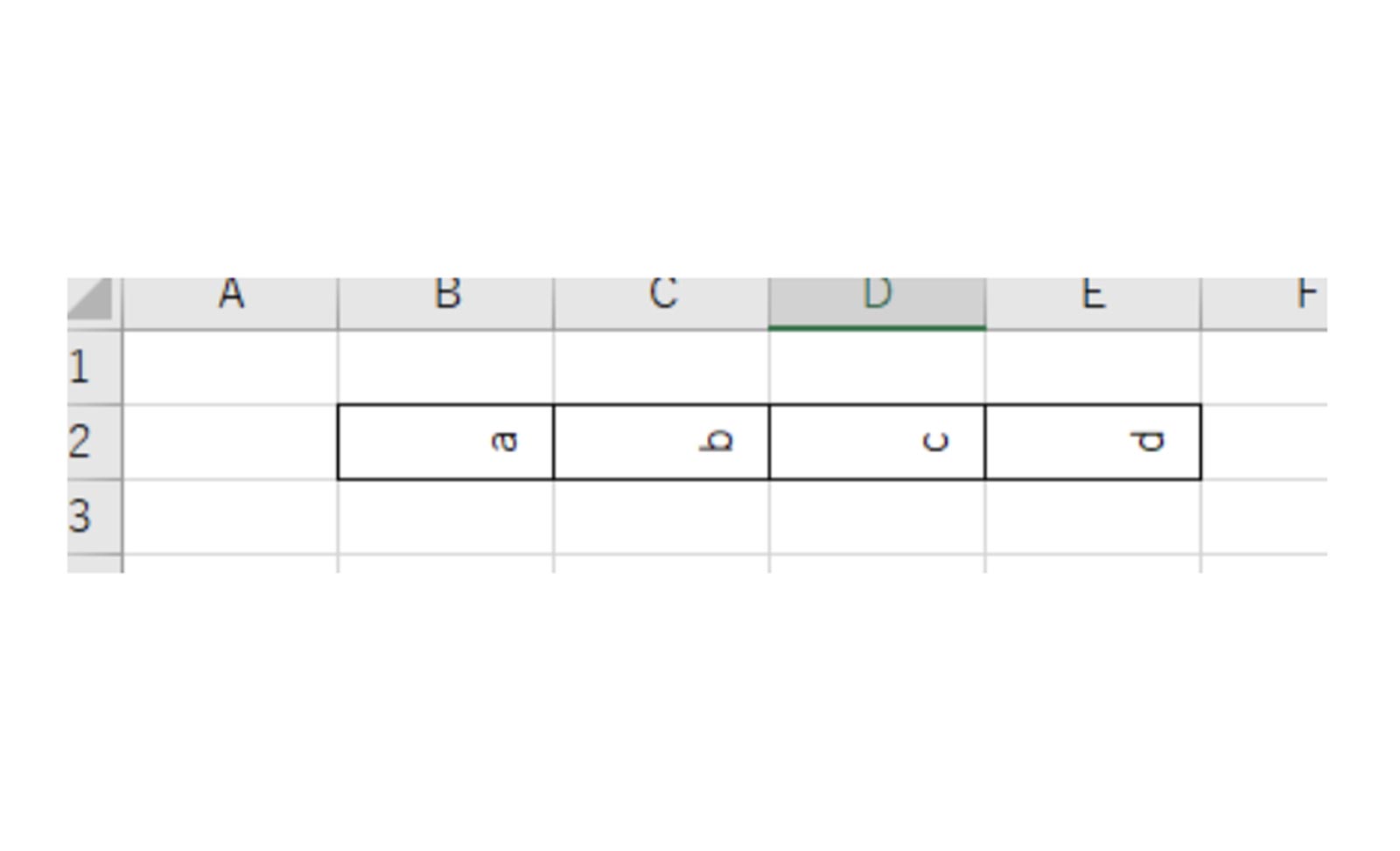 Excelで文字や数字を90度回転させる方法