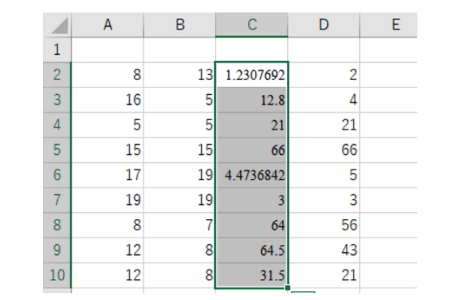 Excel（エクセル）で同時に掛け算と割り算を行う方法をご紹介！