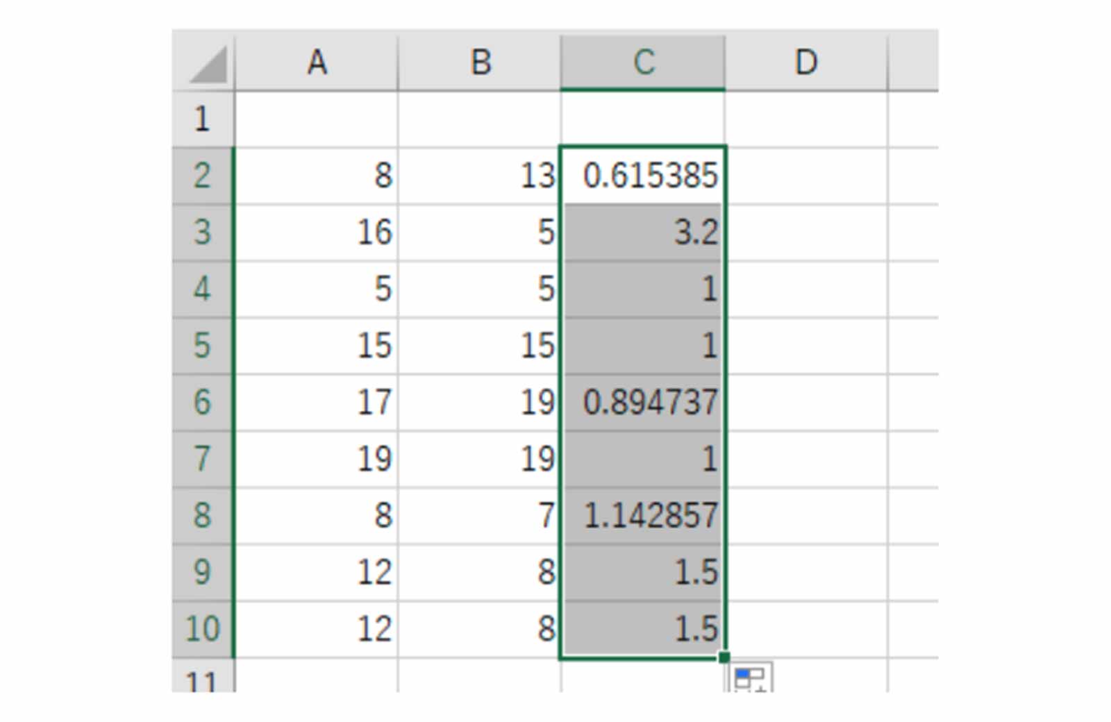 Excel（エクセル）で割り算を一気に行う方法をご紹介！