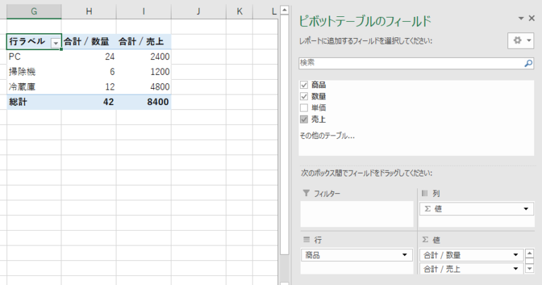 Excel(エクセル)ピボットテーブルをさらに集計する方法! | ビズマジック