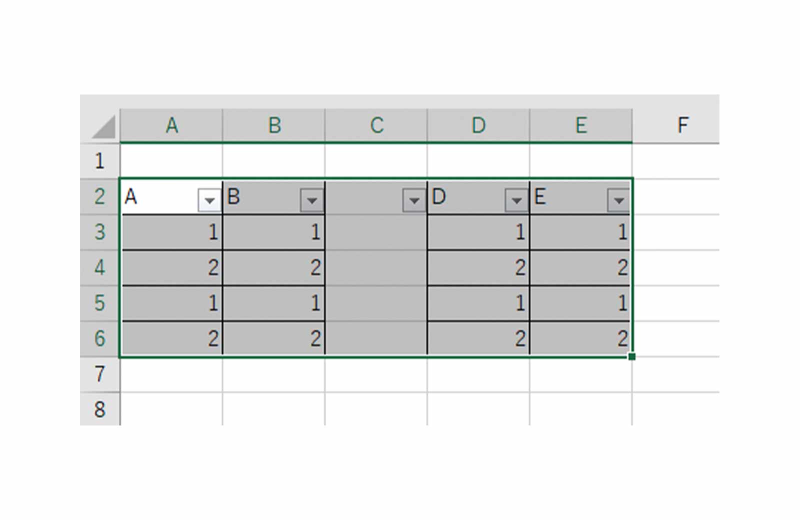 Excel（エクセル）離れた列にもフィルターをかける方法！